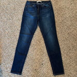 KanCan Women's Skinny Jeans - Dark Blue